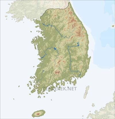Dél-Korea felszíne